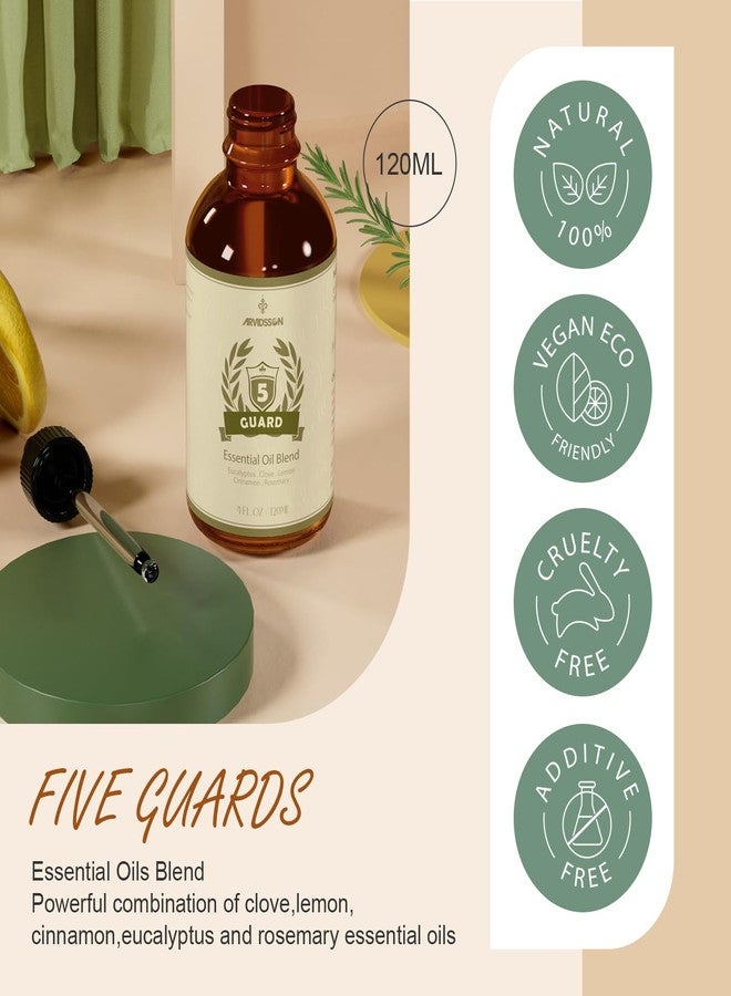 ARVIDSSON Five Guard Essential Oil Blend 4 Fl. Oz (120ml), Guards Essential Oil Blends of Clove, Eucalyptus, Lemon, Cinnamon, Rosemary Oils, A Refreshing Experience for Home - Image 3